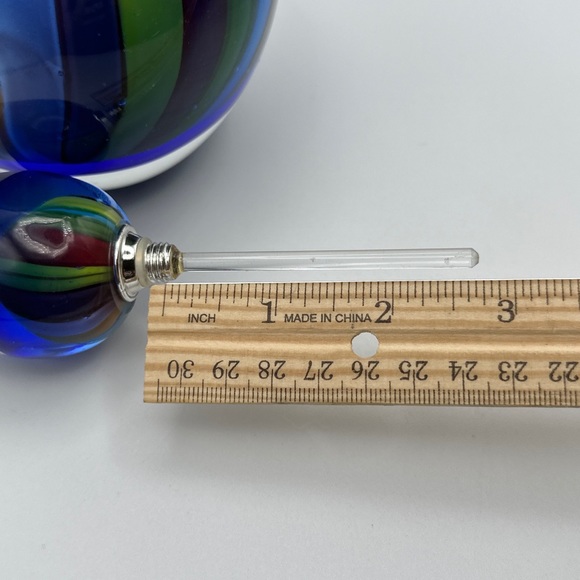 Vintage Italian perfume bottle with its original glass stopper, Murano glass - Picture 6 of 9